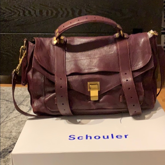 PROENZA SCHOULER PS1 MEDIUM IN BURGENDY - Picture 2 of 12